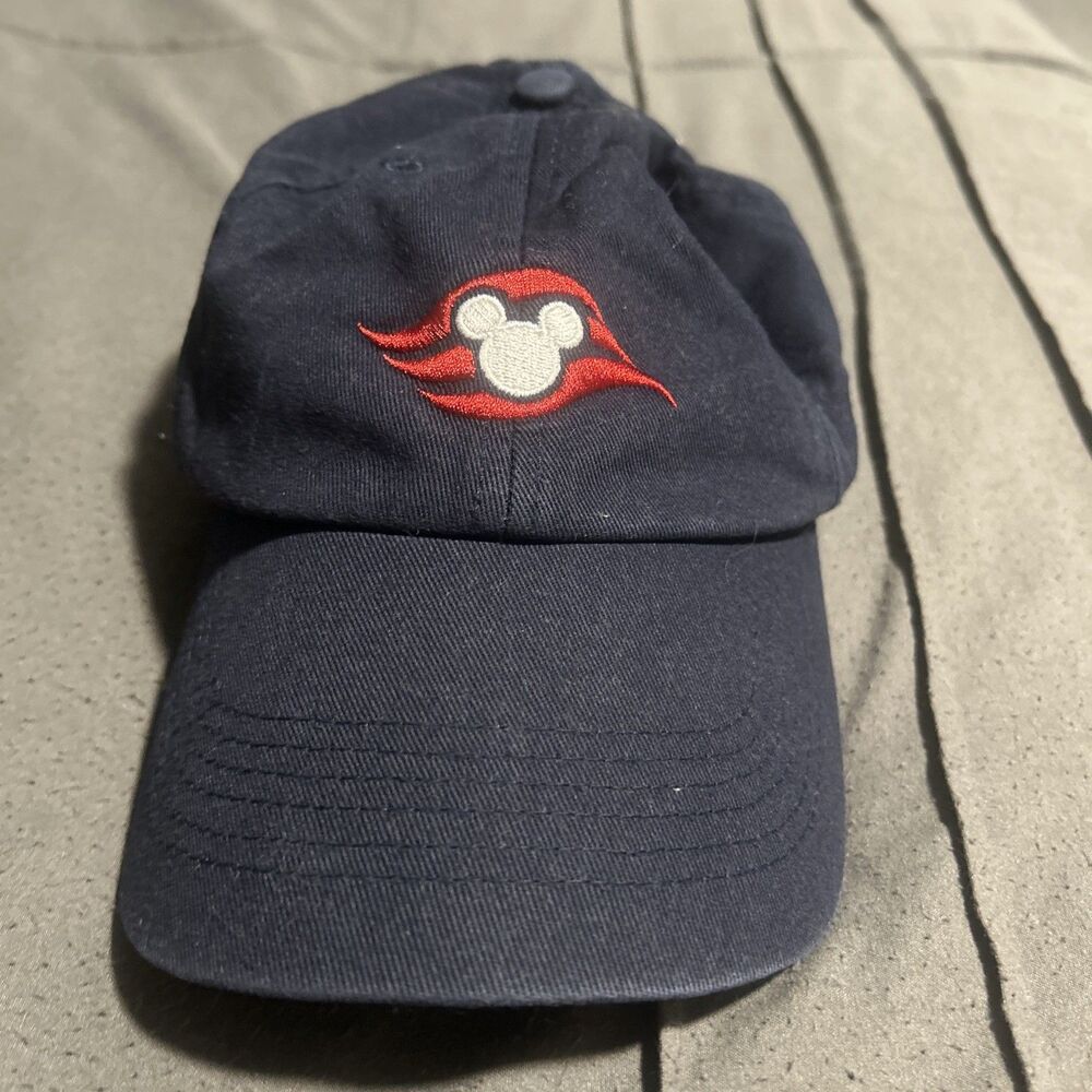 Disney Cruise Line Hat Cap Strapback One Size Blue Adjustable Logo